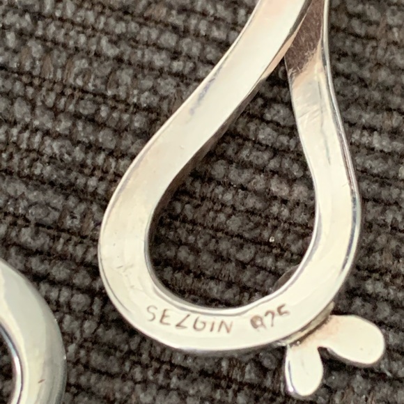 925 Sterling silver earrings with butterfly motif - Picture 2 of 4